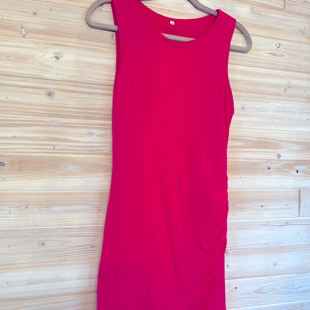 Pink dress stretchy size medium